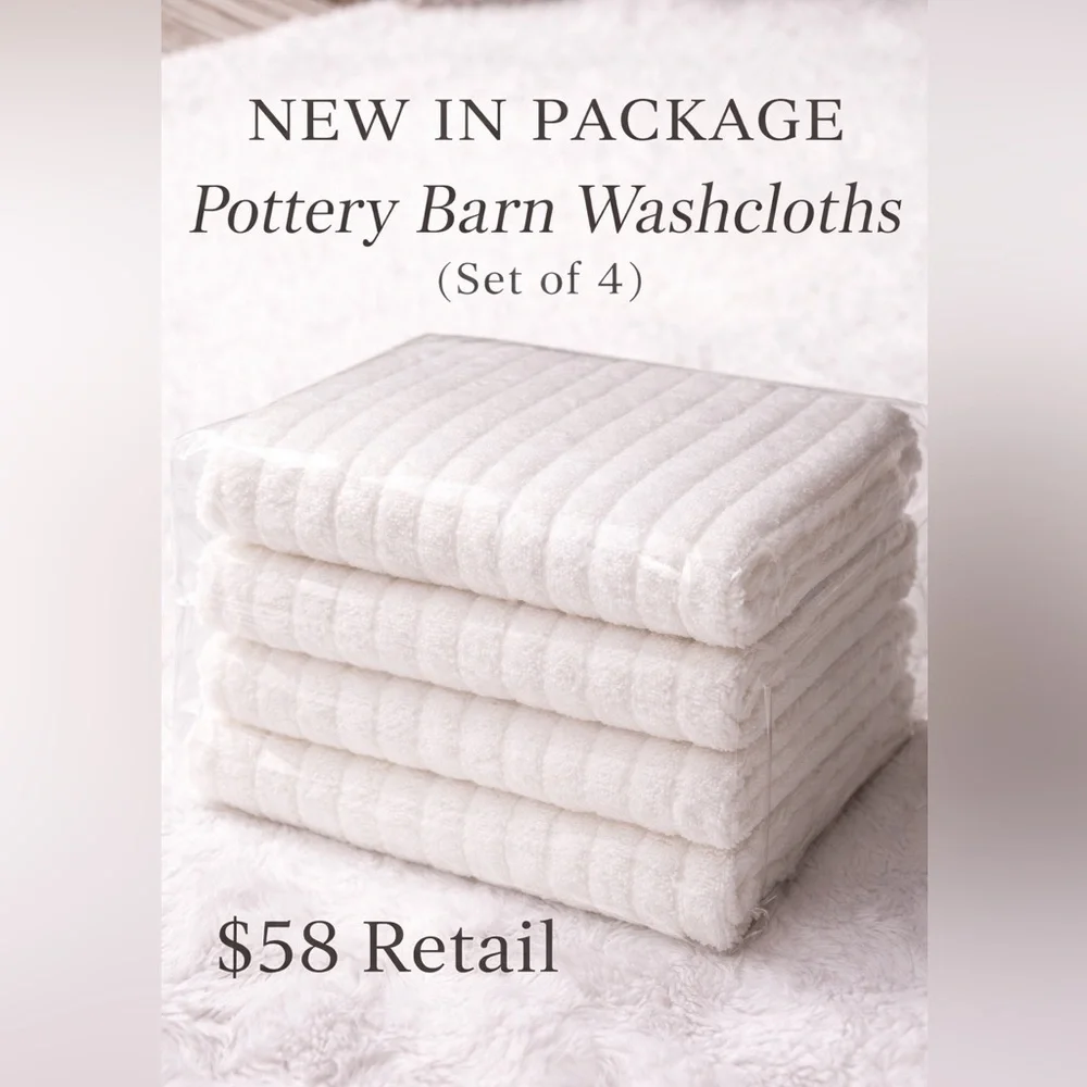 Opalhouse White Textured Ribbed Cotton Face Cloth
